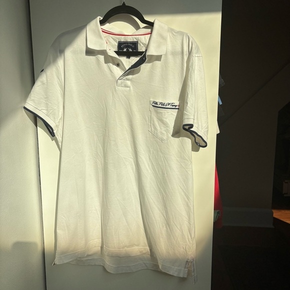 Men's White Polo Shirt - Picture 5 of 9